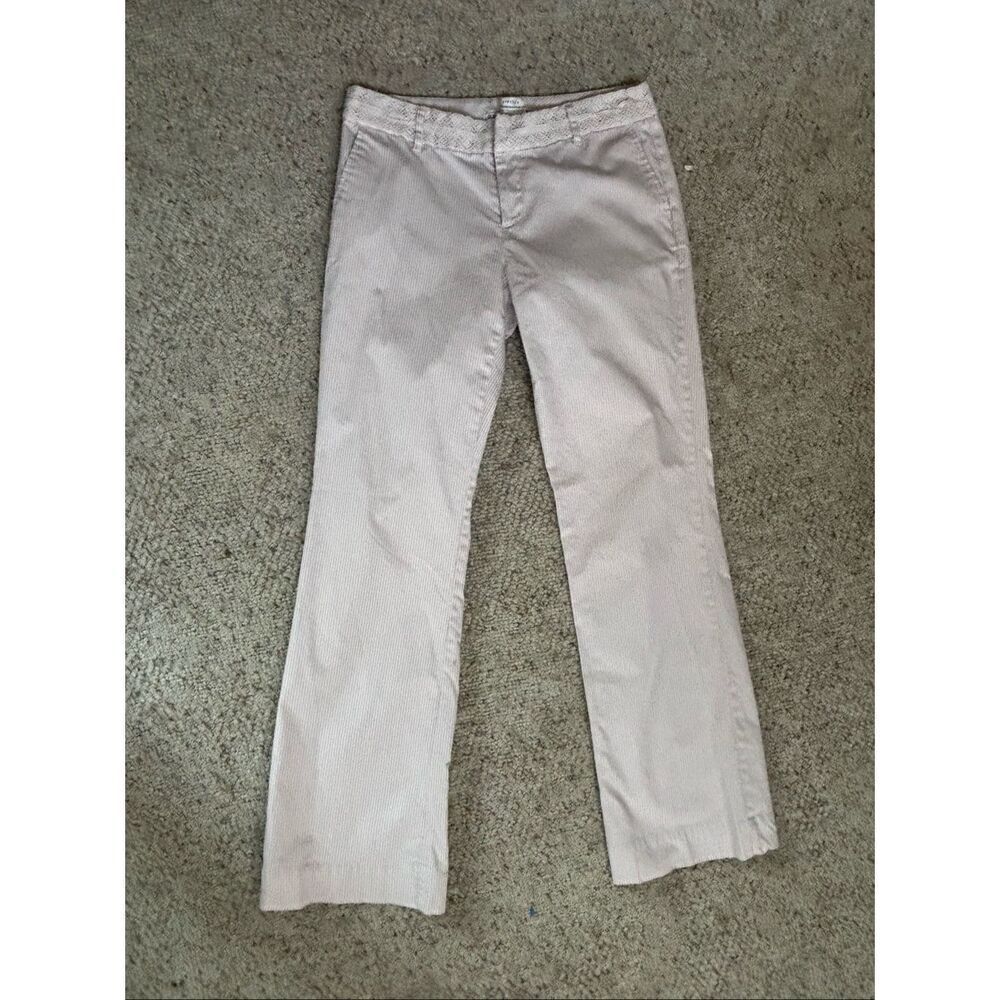 Old Navy Low-Waist Stretch Corduroy Pants Women’s Size 6 Light Beige